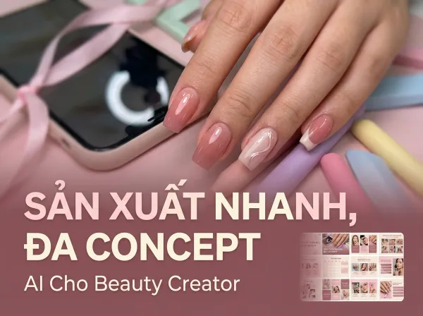 Sản Xuất Nhanh, Đa Concept — AI Cho Beauty Creator